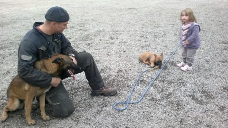 La famille réunie avec la nouvelle venue